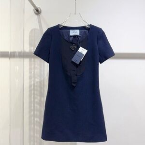 ❌sold❌🚩steal authentic Prada Midnight Blue Mini Dress